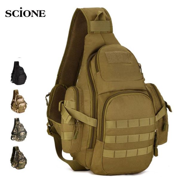 

molle military sling bags camping backpacks molle travel bag belt single shouder assault outdoor sports nylon computer xa575wa 78