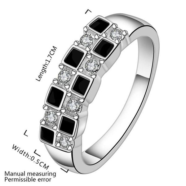 

new silver color jewelry fashion classic crystal couple rings r619 new fashionmia sale h sqccmo