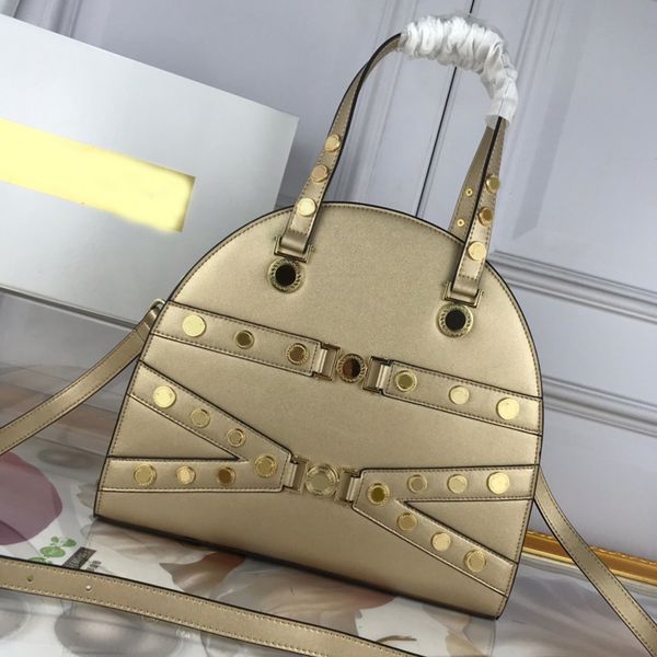 

fashion shoulder bag handbags purser genuine leather plain metal artwork plain women tote bag fast shipping zipper
