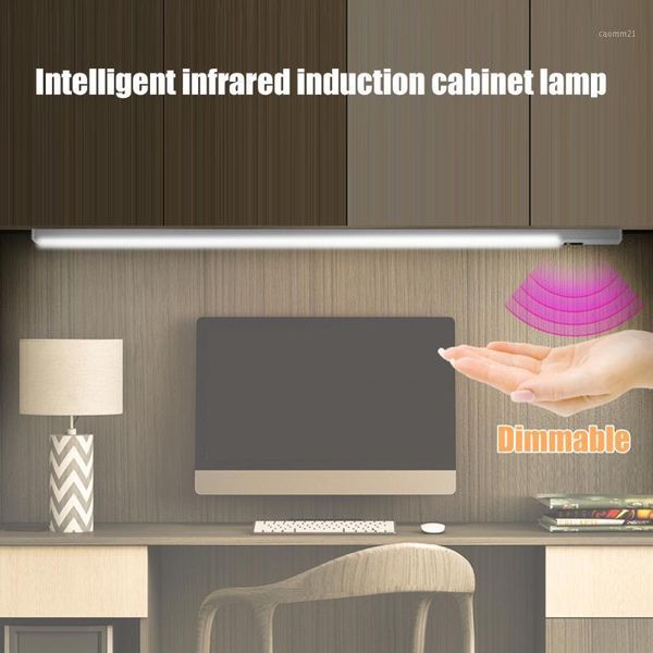 

multi-functional usb powered smart led light kitchen wardrobe drawer cabinet hand sweep sensor under lamp 20 cm1