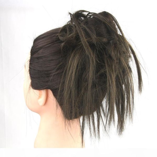 

2017 synthetic hair headband hair bun chignon high temperature fiber hair donut roller hairband scrunchie