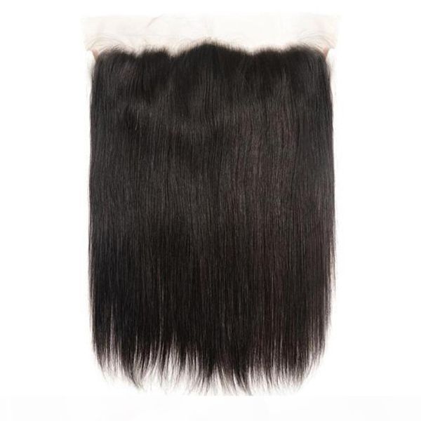

brazilian body wave lace frontal closure middle three part 13*4 virgin human hair ear to ear baby hair, Black