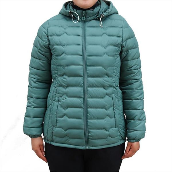 

middle aged and elderly womens cotton coat new 2020 autumn winter coats hooded zipper keep warm jacket overcoat parkas 6xl, Black