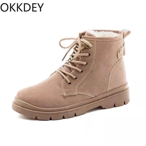 

autumn and winter boots korean shoes wild cotton net red snow women's, Black