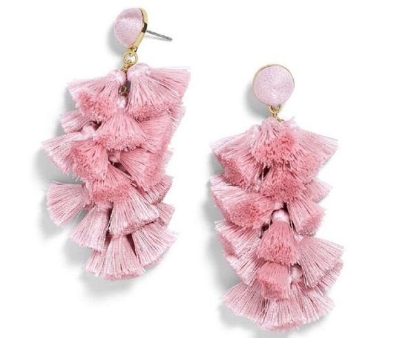 

2020new кисточкой серьги для женщин этнические большие серьги падения bohemia модные хлопок веревка fringe длинные серьги мотаться za ювелир, Silver