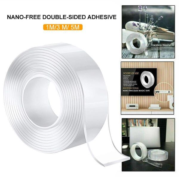

blinds seamless tape invisible adhesive 1m/3.0m/5m transparent reusable sturdy shear washable mobile phone key1