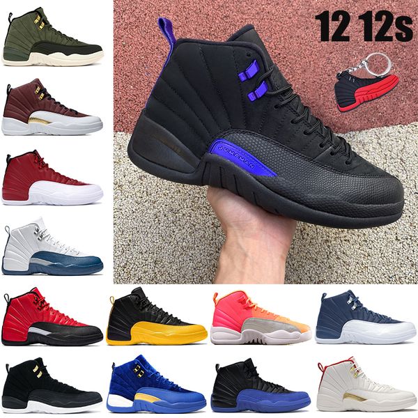 

новые 12 12s jumpman баскетбольные туфли черный темный конкорд восход восход восход обратный грипп игровой университет gold cny bulls спортз