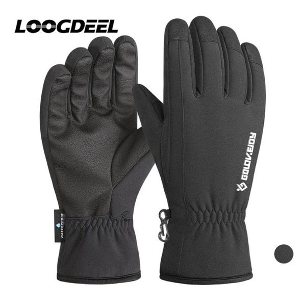 

ski gloves loogdeel full finger anti-slip wear-resistant leather waterproof rainproof windproof multiple warmth glove