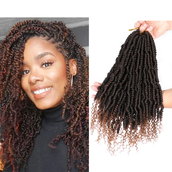 

shanghair 12" bomb twist crochet hair 24 strands/pcs spring twist hair black brown bug 60g/pack ombre braiding hair extensions
