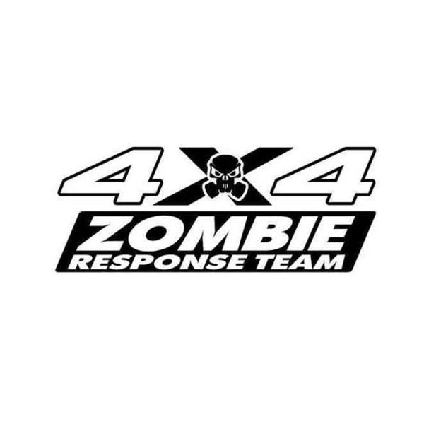 

13.5cm*5.5cm car styling 4x4 zombie response team window stickers c5-1159