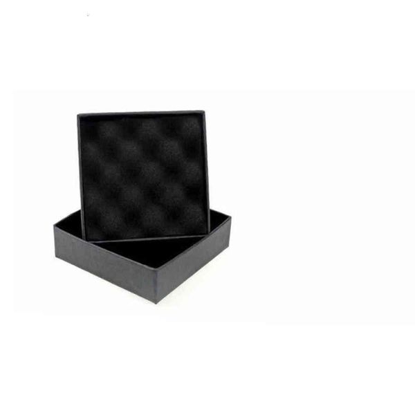 Presente de jóias e caixas de varejo Black Kraft Embalagem Pulseira Colar Anel Ear Nail Box Ano de Natal Personalizar 10 Tamanho