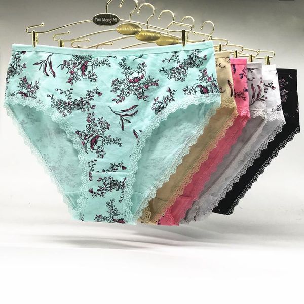 

1-10 pcs/lot wholesale women's clothing high-rise solid color women plus size 2xl 3xl 4xl cotton briefs panties 89255, Black;pink