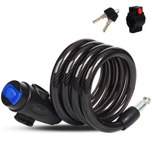 

anti-theft bike bicycle lock 1.1m bike steel cable lock security reinforcement motorcycle security bicycle accessories1
