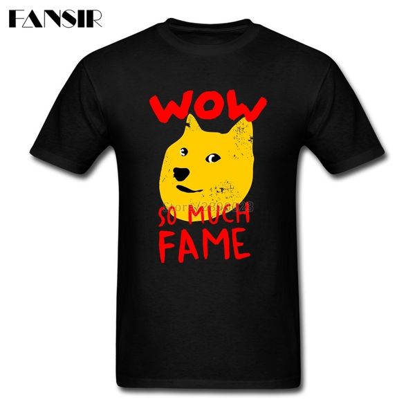 

sport amazing shirts for men custom cotton short sleeve doge shiba so much fame teenage clothes men t-shirt