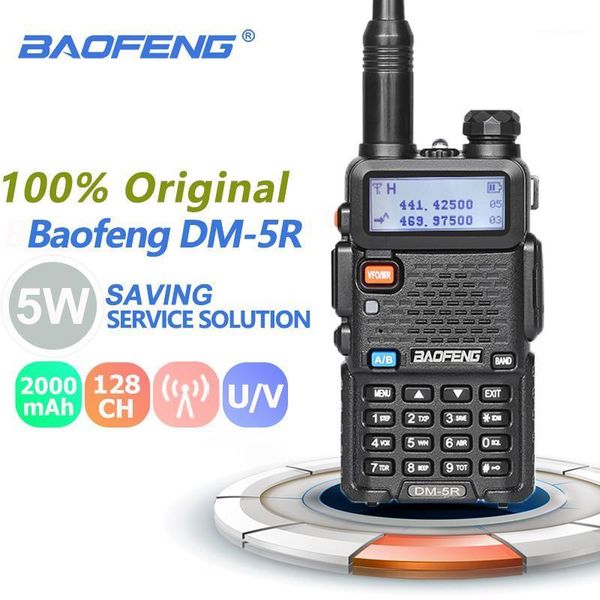 

walkie talkie 100% original baofeng dm-5r tier1 tier2 radio 5w dmr uhf&vhf digital dm5r analo mode time slot dual station1