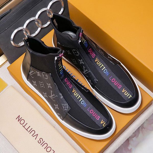 

winter mens shoes boots leather waterproof bussiness snow boots fashion zipper luxury casual shoes for men bottes hommes hot, Black