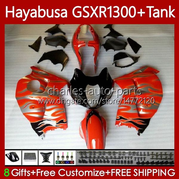 Feedings para Suzuki Hayabusa GSXR-1300 GSXR 1300 CC GSXR1300 96 97 98 99 00 01 74No.89 GSX-R1300 1300CC 2002 2003 2004 2005 2006 2007 GSX R1300 96-07 Quente laranja carroçaria