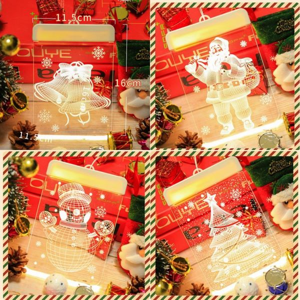

3d christmas theme coloured lights indoor decorate elk christmas tree shape energy saving led lamp string new arrival 9cy j2