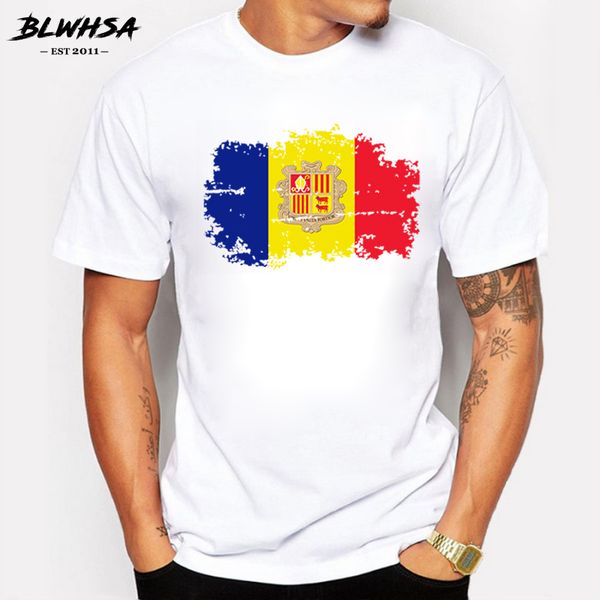 

blwhsa summer andorra flag t shirts men classic short sleeve funny t-shirt fashion nostalgia tees sport hooded sweatshirt hoodie
