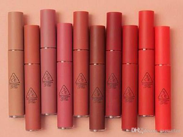 

new 10 colors 3ce matte lipstick est long lasting waterproof 3ce velvet lip tint matte nude lip sticks from jaguartee