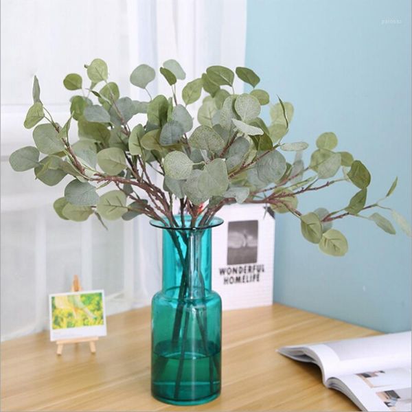 

decorative flowers & wreaths lovely artificial plants flower simulation plant money leaf eucalyptus green home decor decoration1