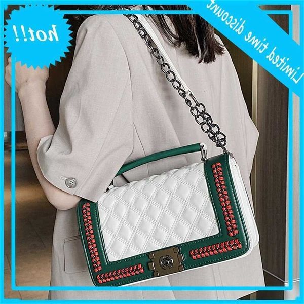 

luxury designer diamond lattice women crossbody 2020 new chain handbags ladies messenger bags casual totes female purses