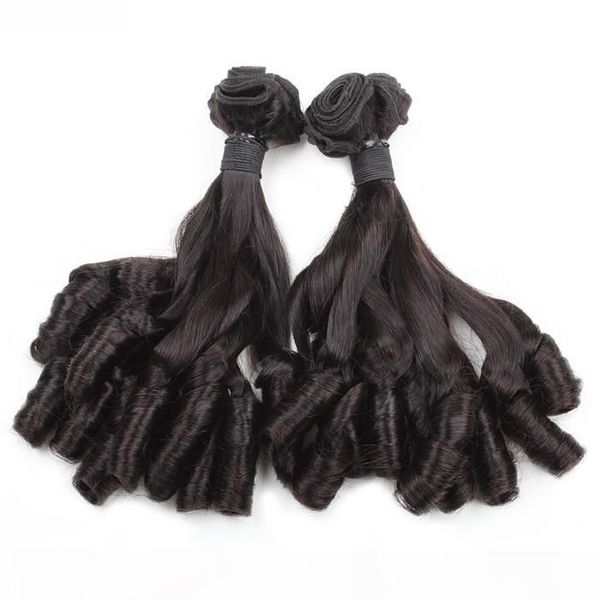

funmi hair 100a bunchy spring curl virgin human hair 4bundles weave extensions 8-18inch brazilian peruvian malaysian indian hair, Black
