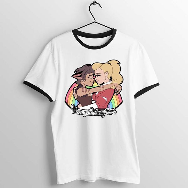 

men women t shirt adora catra love she ra princess of power i love you always have artwork printed tee sport hooded sweatshirt hoodie
