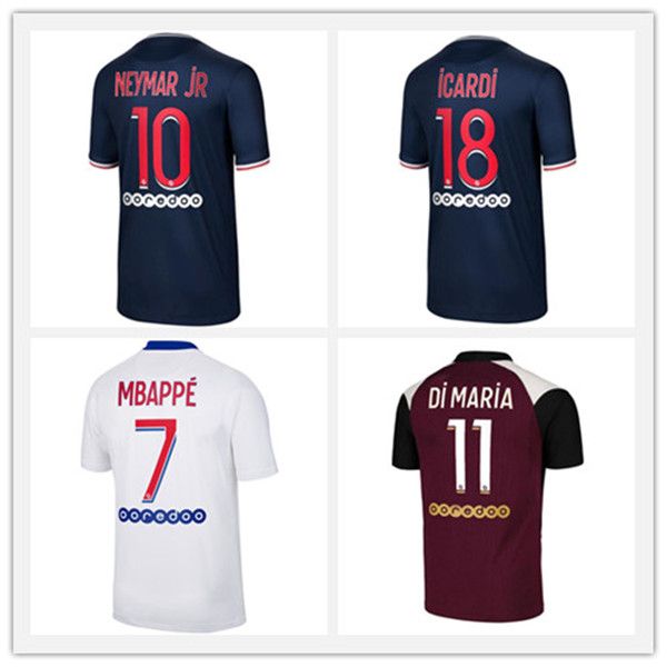 

20 21 paris soccer jerseys third mbappe neymar jr icardi 20 21 men paris soccer shirts short sleeve football shirt customized, Black;yellow