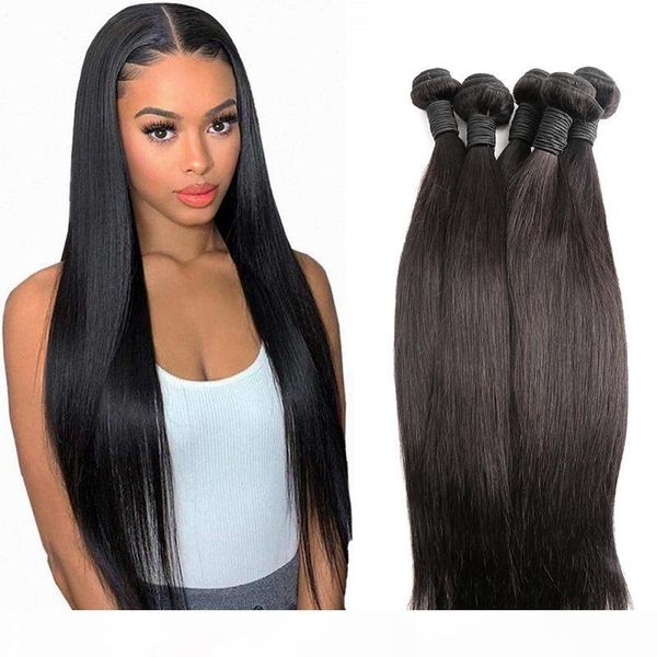 

greatremy natural black raw indian temple hair weave unprocessed human indian hair straight 4 bundles lot sale