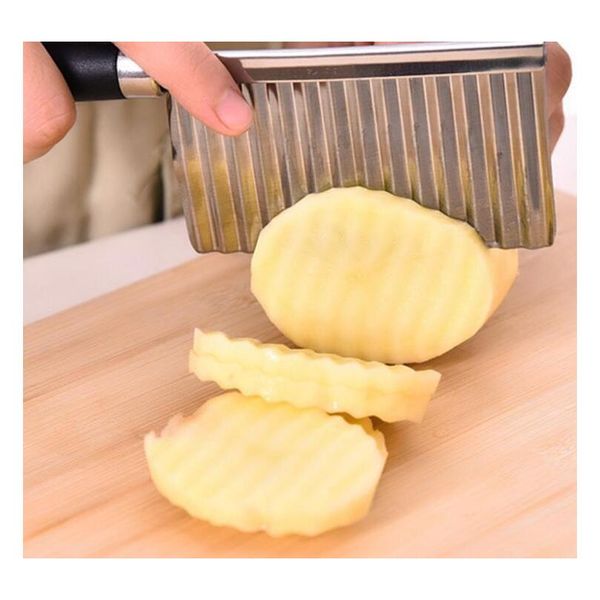 

kitchen cooking tool stainless steel vegetable fruit wavy cutter potato cucumber carro wmtdlp dh_seller2010