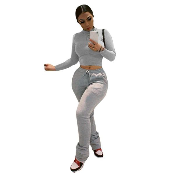 

women's tracksuits arrival autumn and winter long sleeve velvet sweatshirt pant set, Gray