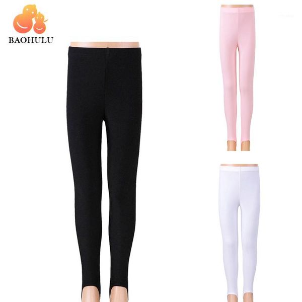 

baohulu children stirrup dance socks gymnastics practicepantyhose fitness pants plus clothes and dance clothes legging1, Black;red