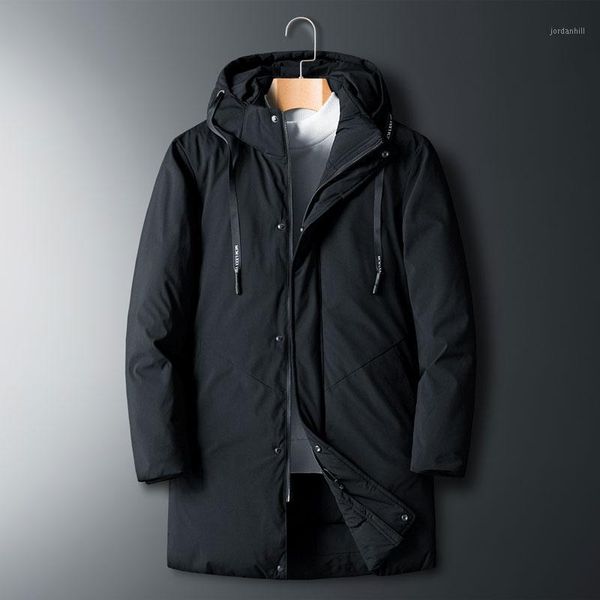 

plus size 8xl 7xl 6xl warm parka men's winter cotton-padded jacket casual outerwear thick long coat men parkas1, Black