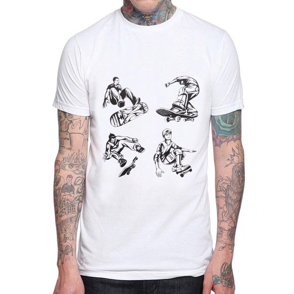 

new fashion extreme sport brand clothing character print short sleeve white sport hooded sweatshirt hoodie men t shirt