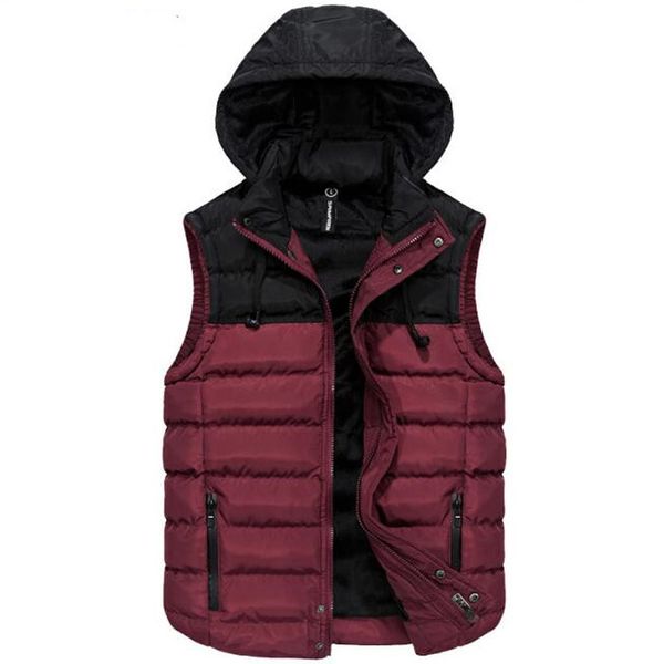 

2021 men's winter vests down cotton vests... new wave... male zipper style... plus size 3xl shierxi. m0hd, Black;white