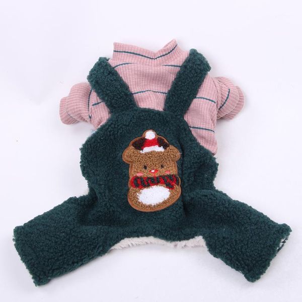 

dog apparel xmas jumpsuit hoodie pet puppy coat jacket winter outfit 5 sizes 3 colours1