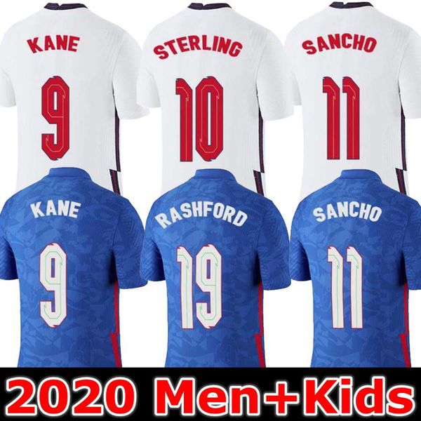 

2020 2021 soccer jersey 2021 kane sterling vardy rashford dele 20 21 national teams football shirt men + kids kit uniforms, Black;yellow