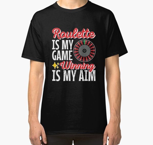 

мужчины с коротким рукавом футболки рулетка моя игра победа моя цель казино азартные игры классическая футболка женская футболка с капюшоном