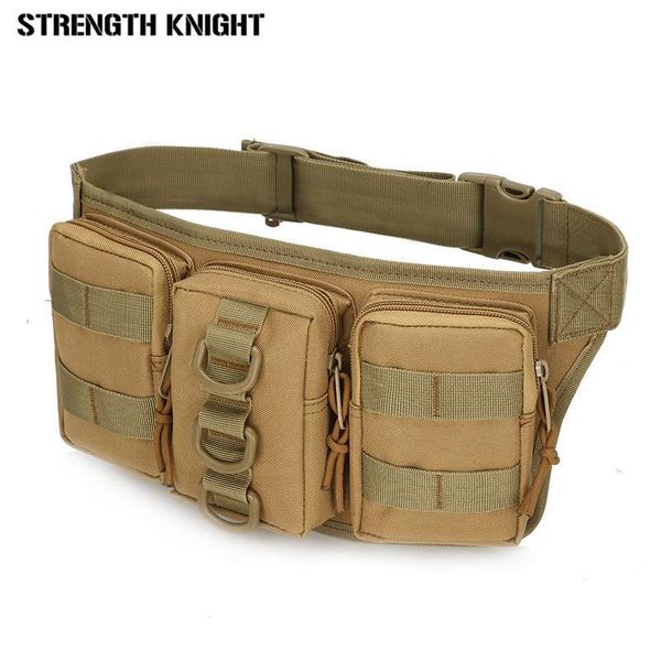 

fanny pack for women tactics waist pack nylon belt bag mochilas molle camp hike pouch 3p chest bag