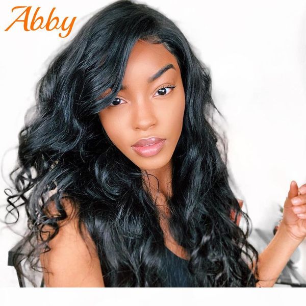 

loose wave lace front human hair wigs 250% density lace wig for women mongolian 13x4 lace front wig thick abby hair sale, Black