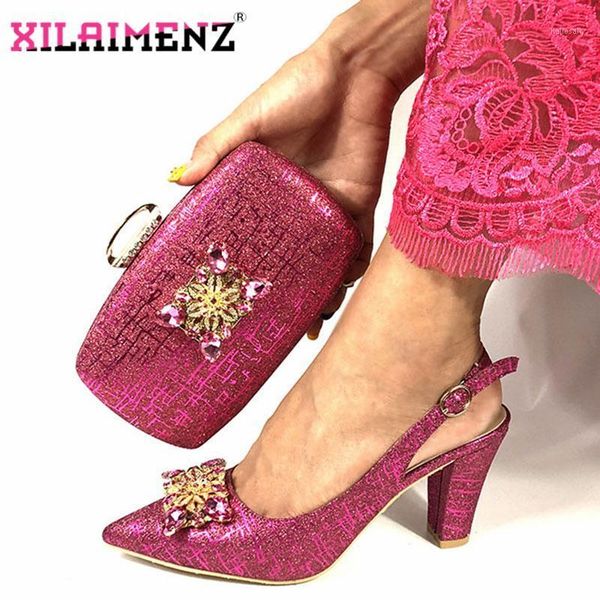 

2020 italian shoes with matching bags for party in women nigerian party pumps with purse wedding high heels pointed toe sandals1, Black