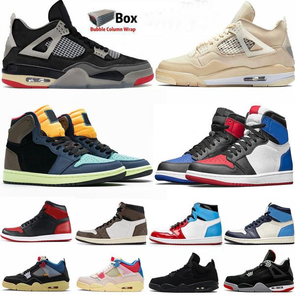 

1 1s travis obsidian unc fearless twist what the mens basketball shoes black cat bred 4 4s union sail guava ice women sneakers