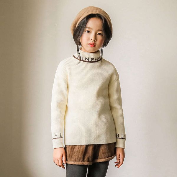 

bottomed and autumn girls' new korean spring winter wear zhongda children's imitation mink veet sweater, Blue