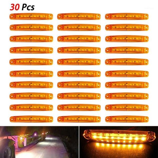 

30x amber 9 smd led truck lights led side car truck bus marker light waterproof csv1