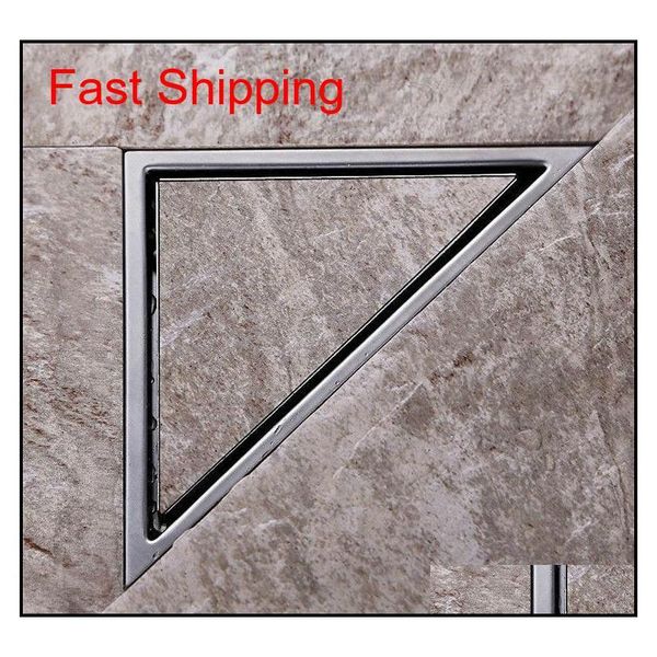 

hidden type triangle tile insert floor waste grates shower drain 232mm*117mm,304 stainles qylqxq new_dhbest