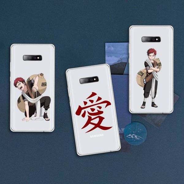 

3naruto gaara japane animation mobile case transparent samsung galaxy s 57 8 9 2015 20 edge plus 10 e lite cfdcf1