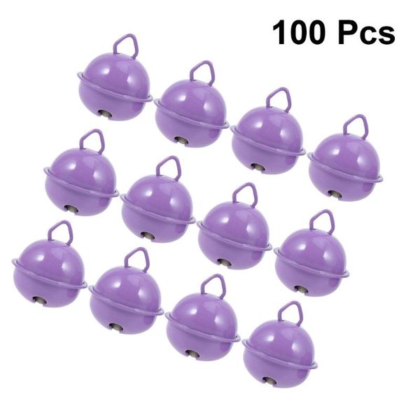 

100pcs diy jewelry accessories christmas small bells decoration bells crafts (purple