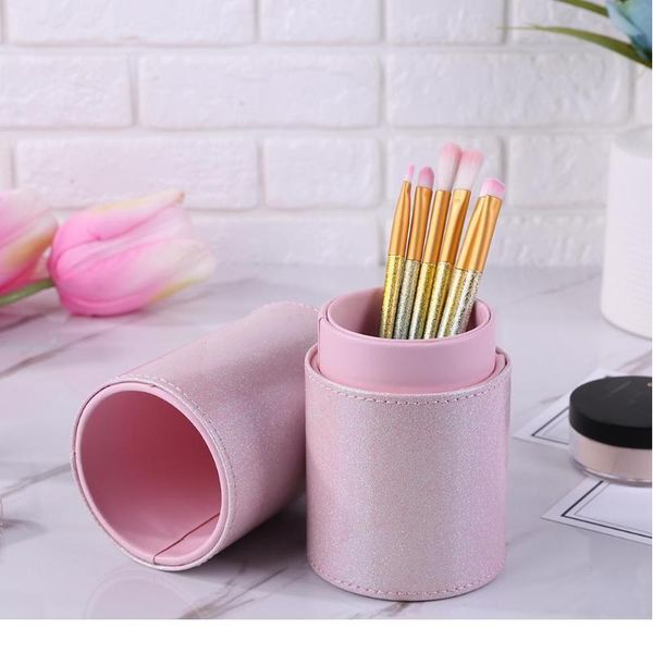 

bling powder travel makeup brushes pen holder pu leather cosmetic brush bag brushes organizer make bbyfvb