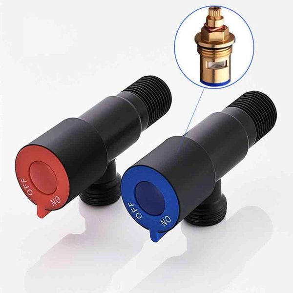 

laso black angle valve for toilet brass copper valve black angle valve for kitchen bathroom toilet cold and wa wmtfku